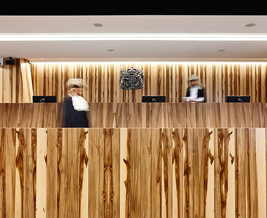 courtroom specifically designed to accommodate Kilmore East Class action trial that emanated from Royal commission into Black Saturday bushfires