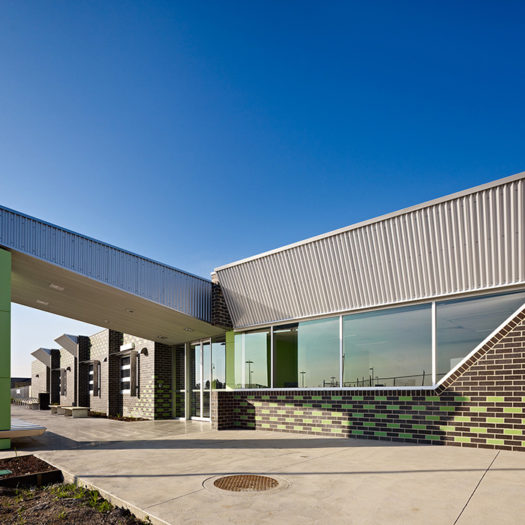 community centre at Arndell Park Reserve in Truganina, community and recreation space including kindergarten, brick
