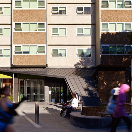 Housing commission flats entry foyer